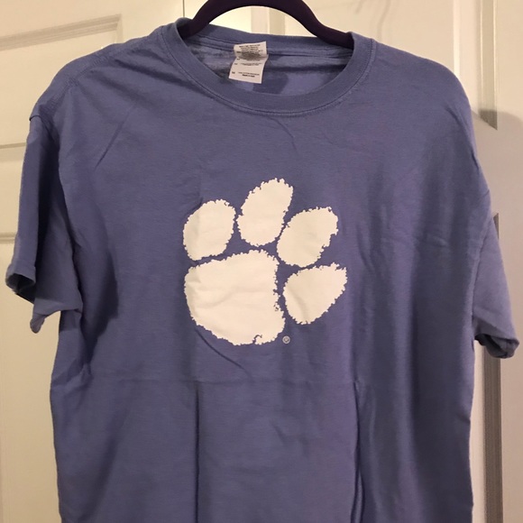 Gildan Tops - Periwinkle Clemson tshirt
